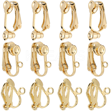 30Pcs 3 Styles 304 Stainless Steel Clip-on Earring Converters Findings STAS-SC0006-80-1