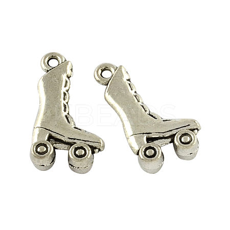 Tibetan Style Zinc Alloy Pendants X-TIBEP-R334-197AS-RS-1