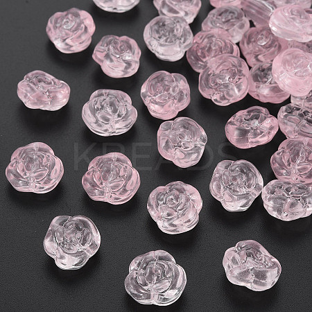Transparent Baking Painted Glass Beads GLAA-S190-022-A07-1