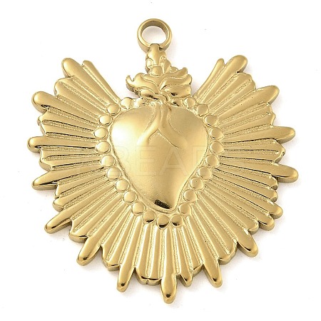 Ion Plating(IP) 304 Stainless Steel Pendants STAS-B075-02G-1