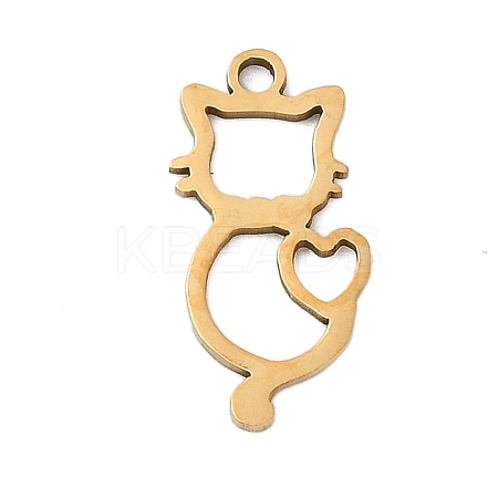 201 Stainless Steel Pendants STAS-F316-05G-01-1