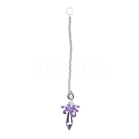 Crystal Fairy Beaded Wall Hanging Decoration Pendant Decoration LS-HJEW-G019-02D-1
