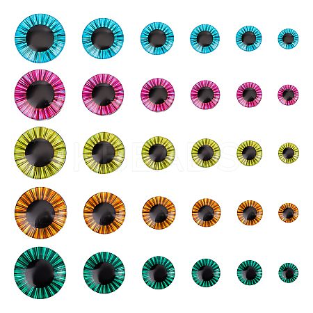 60Pcs 30 Styles Glass Craft Doll Eye DIY-HY0002-47-1
