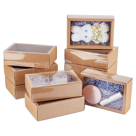 Rectangle Kraft Paper Drawer Boxes CON-WH0089-119B-1