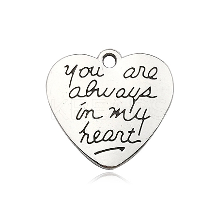 Mother's Day Theme Tibetan Style Alloy Pendnats FIND-CJC0018-54D-1
