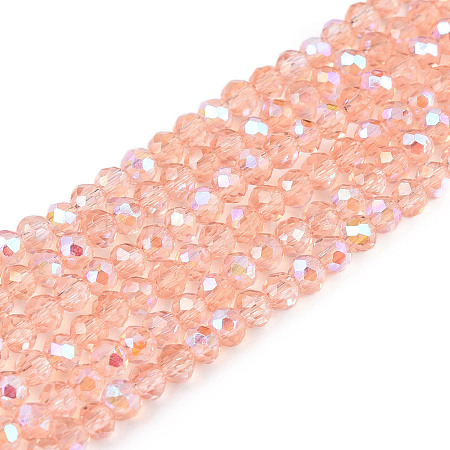 Electroplate Glass Beads Strands EGLA-A044-T1mm-L21-1
