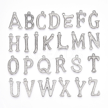 26Pcs 304 Stainless Steel Pendants STAS-N117-01P-1