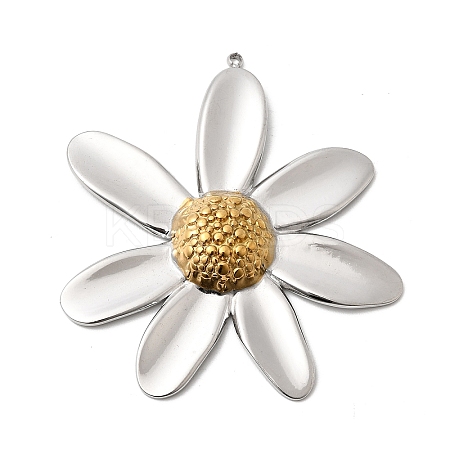 Two Tone 304 Stainless Steel Big Pendants STAS-B120-01GP-02-1