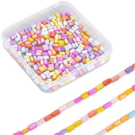 4 Strands Natural Freshwater Shell Dyed Beads Strands SHEL-SC0001-75-1
