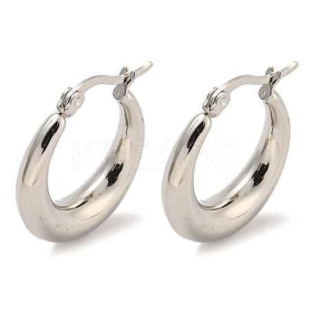 Tarnish Resistant 202 Stainless Steel Hoop Earring EJEW-H003-19P-01-1