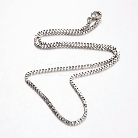 Tarnish Resistant 316 Surgical Stainless Steel Venetian Chains Necklaces NJEW-JN01293-02-1