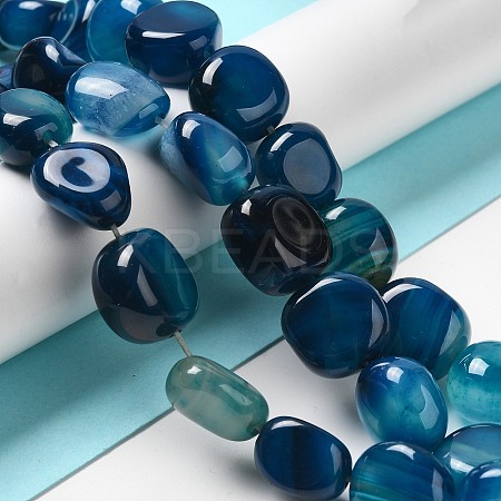 Natural Agate Beads Strands G-H295-D01-02-1