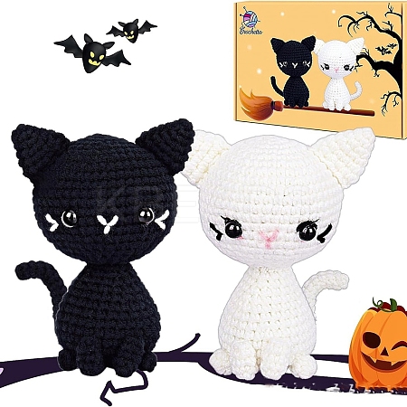 DIY Cat Crochet Knitting Beginner Kit PW-WG9BF43-03-1