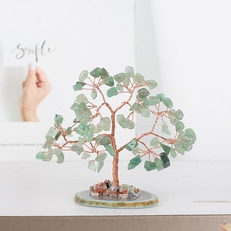 Natural Green Aventurine Tree of Life Feng Shui Ornaments TREE-PW0001-20A-1