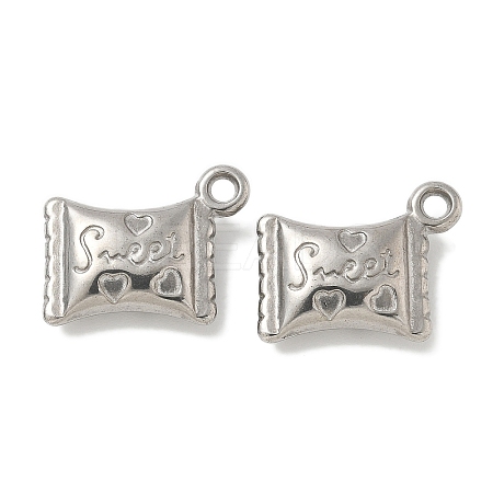 Anti-Tarnish 304 Stainless Steel Pendants STAS-Q334-05P-1