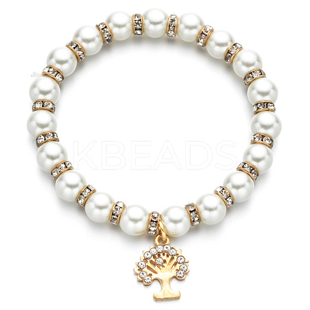 Alloy & Crystal Rhinestone  Charm Bracelets FS-WGAEA4B-04-1