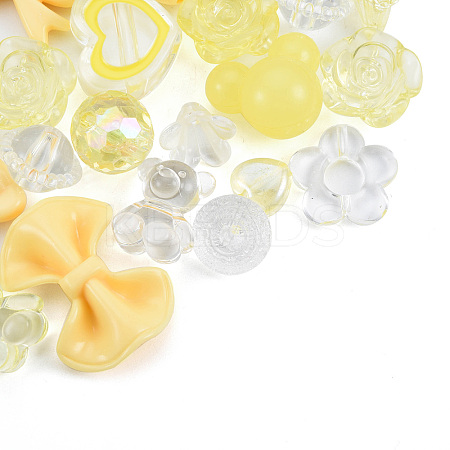 Opaque & Transparent Acrylic Beads MACR-T045-01H-1
