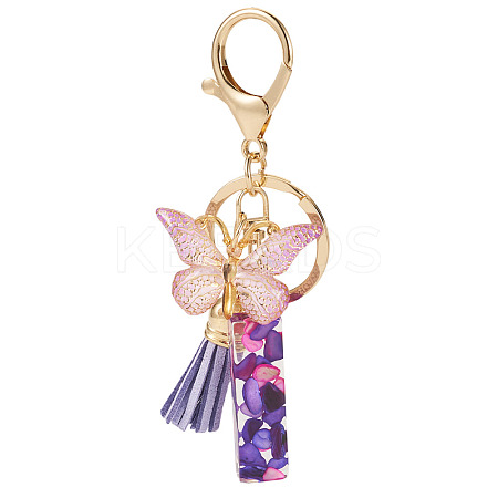 Resin Butterfly Pendant Keychains KEYC-TAC0034-03I-1