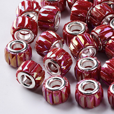 Opaque Resin European Beads LS-RPDL-Q023-A-A02-1