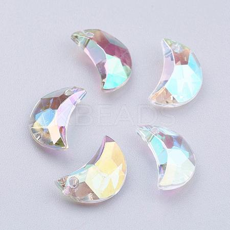 Transparent Acrylic Charms MACR-G046-11mm-A2X-1