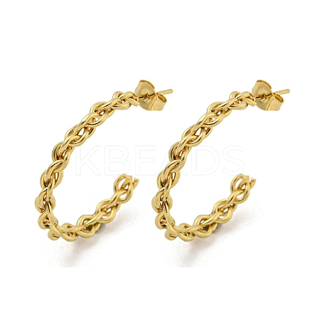304 Stainless Steel Earrings for Women EJEW-E305-10G-1