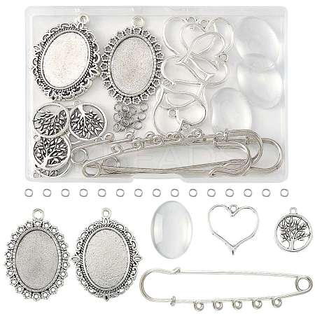DIY Brooch Making Kits DIY-FS0009-11-1