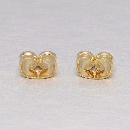 Real 18K Gold Plated Brass Ear Nuts LS-KK-L147-214-NR-1