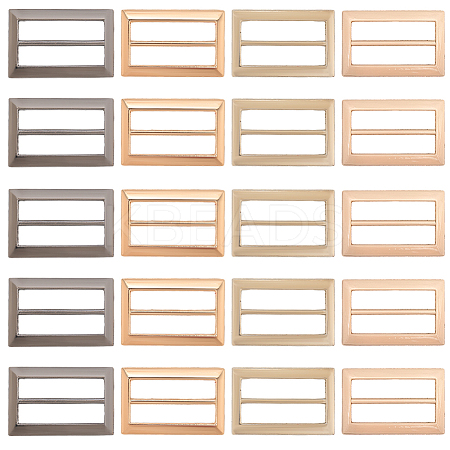 20Pcs 4 Colors Alloy Belt Buckles FIND-CL0001-36B-1