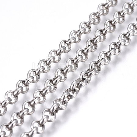 Tarnish Resistant 304 Stainless Steel Rolo Chains STAS-P219-22-F-1