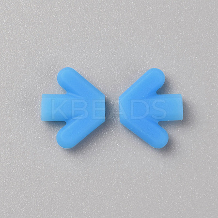 Arrow Silicone Eyeglasses Ear Grips Sleeve Holder AJEW-WH0258-889D-1