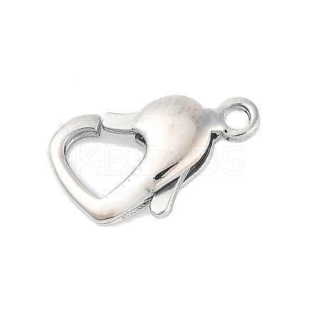 Tarnish Resistant 304 Stainless Steel Lobster Claw Clasps X-STAS-H002-1