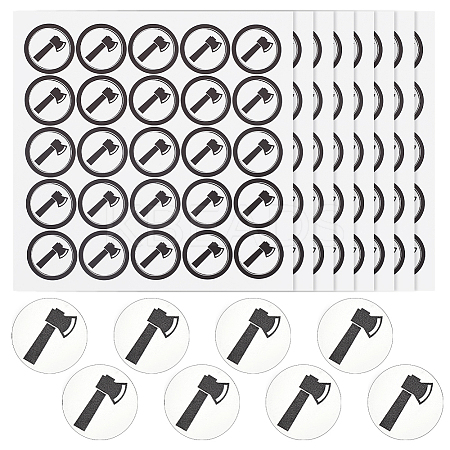 PVC Plastic Waterproof Stickers LS-DIY-WH0386-18E-1