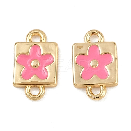 Brass Enamel Connector Charms KK-H078-03A-G01-1