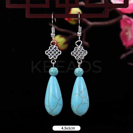 Turquoise Dangle Earrings for Women WG2299-21-1