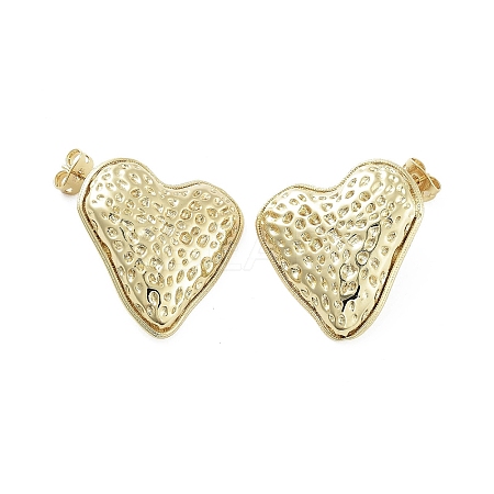 Strawberry Brass Stud Earrings EJEW-Q811-09G-1