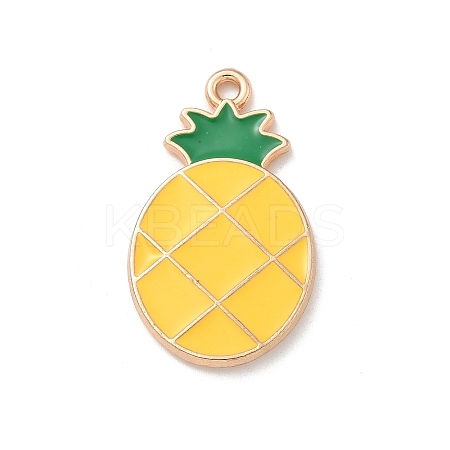 Alloy Enamel Pendants ENAM-A008-32KCG-1