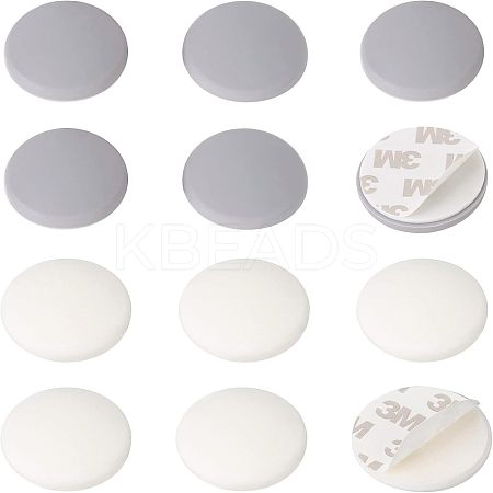 12Pcs 2 Colors Strong Seamless Rubber Anti-Collision Adhesive AJEW-NB0002-30-1
