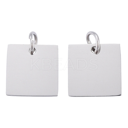 Anti-Tarnish 304 Stainless Steel Stamping Blank Tag Charms STAS-I311-28P-1