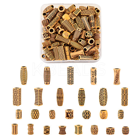 130Pcs 26 Style Plastic Beads KY-CD0001-01-1