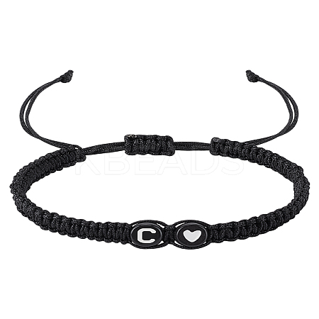1Pc Adjustable Nylon Cord Braided Bracelets for Women Men BJEW-LP0001-31A-C-1