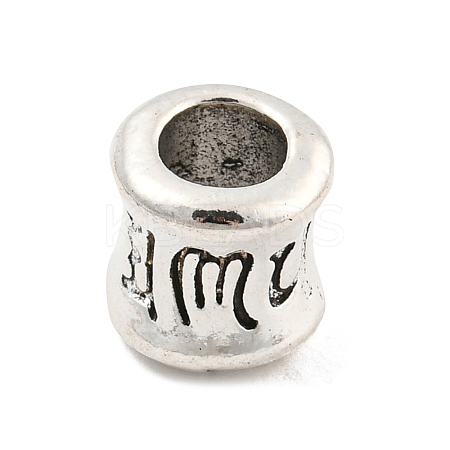 Tibetan Style Alloy European Beads FIND-M011-17AS-1