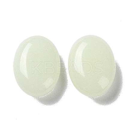 Synthetic Luminous Stone Flat Oval Palm Stone G-B063-02A-1