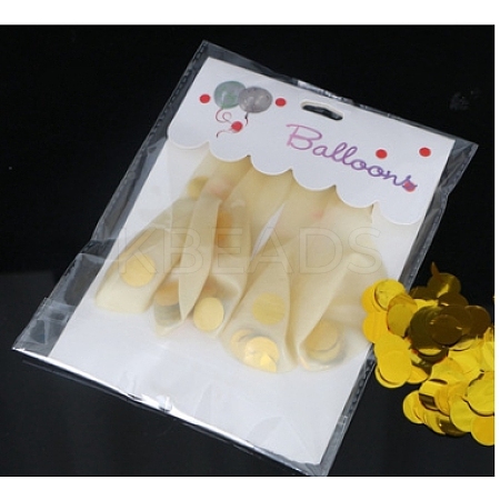 Confetti Balloon Latex LS-AJEW-WH0023-06-1
