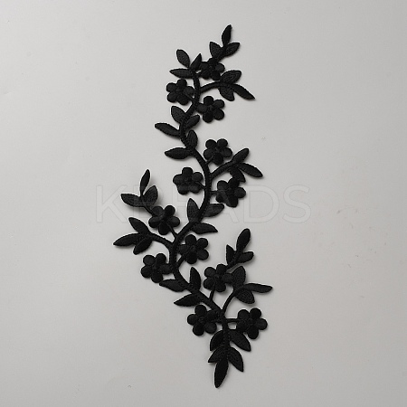 Flower Embroider Thread Iron on/Sew On Patches PATC-WH0012-95A-1