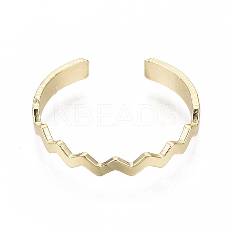 Brass Cuff Finger Rings RJEW-N030-005-NF-1