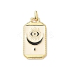 Tarot Cards Brass Enamel Pendants KK-Q068-56G-02-1