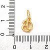 925 Sterling Silver Letter Charms with Jump Rings STER-R008-01G-B-3