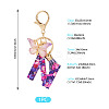 Resin Butterfly Pendant Keychains KEYC-TAC0034-03N-3