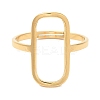 Ion Plating(IP) 304 Stainless Steel Hollow Rectangle Adjustable Ring for Women LS-RJEW-M149-31G-1