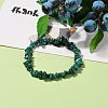 Natural Malachite Chip Beads Stretch Bracelets BJEW-JB05765-04-4